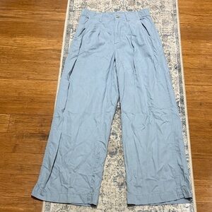 Madewell Blue Chinos Comfortable - size 8 - Wide leg - elastic waist